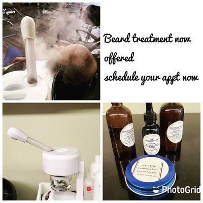 Men beard treatment