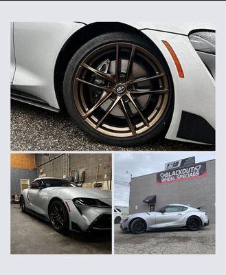 Powder coat: Metallic Bronze