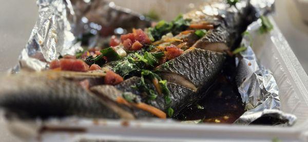 Steamed fish