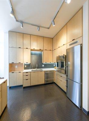 Plywood kitchen, West Oakland