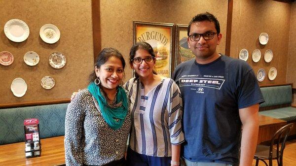 Flexible to close where you want! This closing was at a local restaurant.