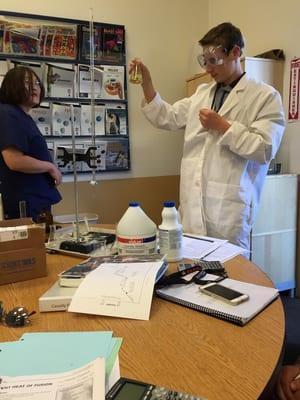 We are accredited for high school math, biology, and even chemistry. Prepare to get your lab coat dirty!