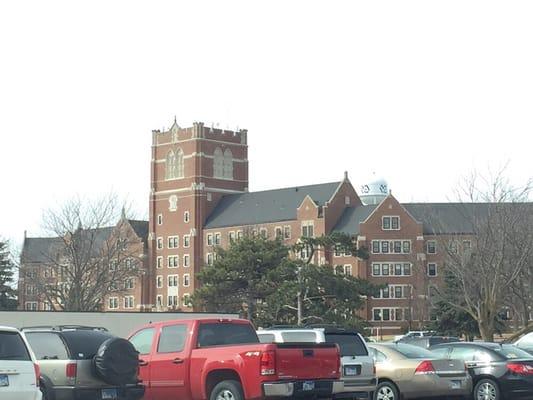 View from the "free" parking.