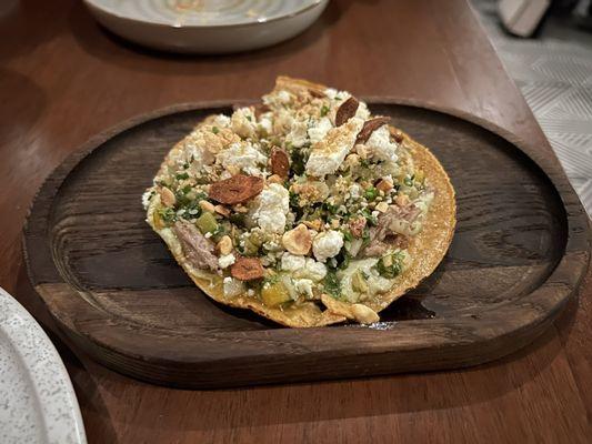 Duck Confit Tostada