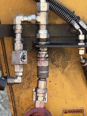 Metal shards due to wrong fitting