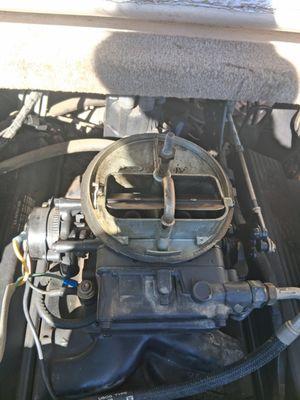 Before photo of Holley 2300 series on my Volvo penta boat motor that needed a rebuild.