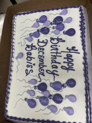A cake that Smiths Bakery made for me.