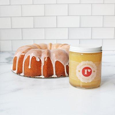 almond cake with lemon drizzle