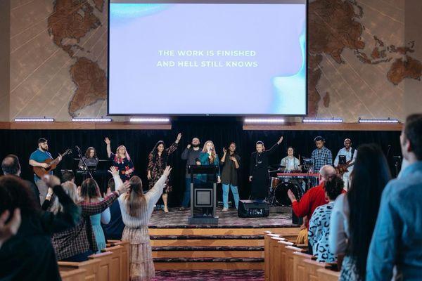 Worship at Times Square Church Summit Campus on Sunday morning. Great church.