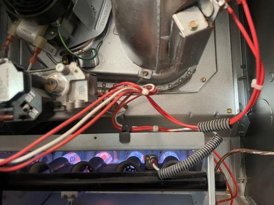 Nice burning after gas valve replacement