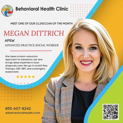 Meet Megan Dittrich, APSW: With 16 years' experience, she supports kids & adults in schools, justice system, and as a school-based therapist