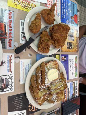 Fried chicken and French Toast