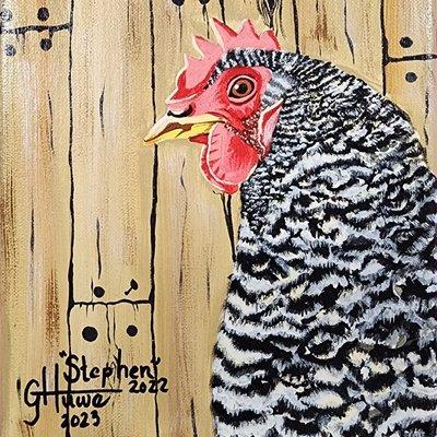 A commissioned pet portrait.