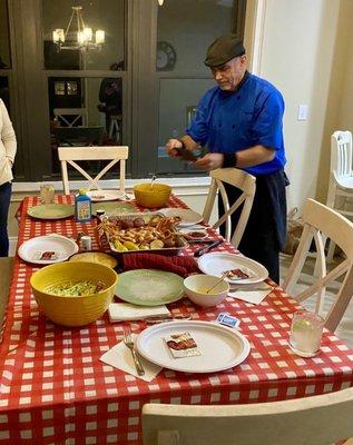 Low country boil dinner with Chef Jekyll