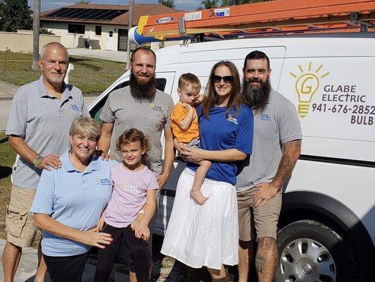 Our team and family