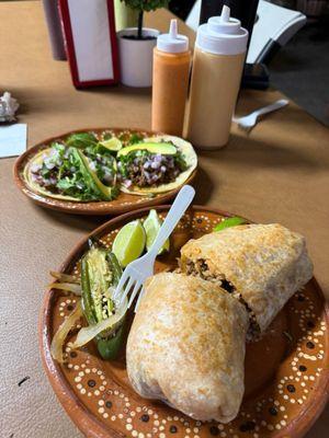 Tacos and Burrito!!