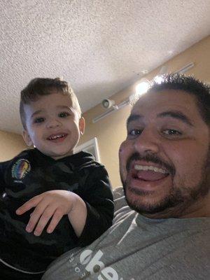 My son and I. Thanks Mr Reyes