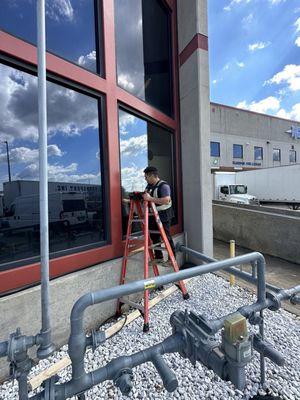 Here we are replacing insulated glass Lowe