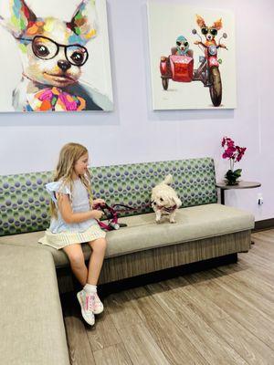 Nice waiting room area