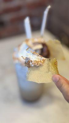 Plantain brûlée latte