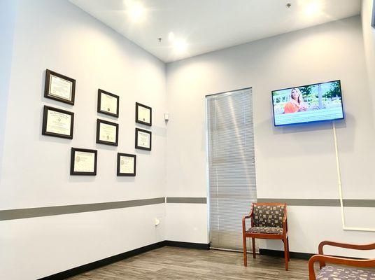 The lobby/waiting room.