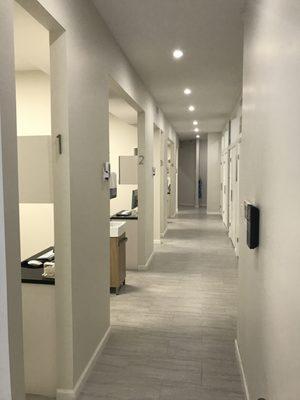 Hallway to treatment rooms