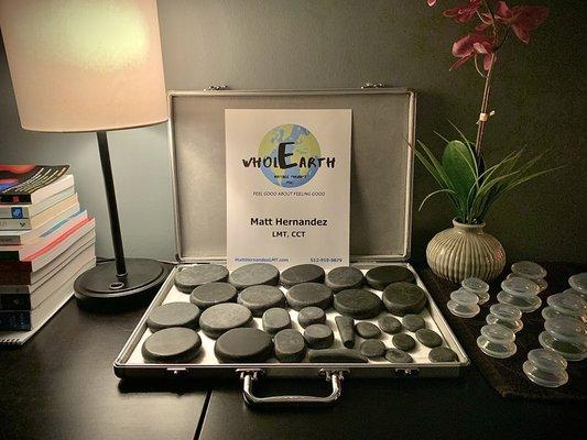 Focused & Full Body Hot Stone Therapy Upgrades available to add on to any Advanced Integrated Massage.