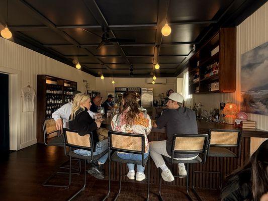Seating at the bar area