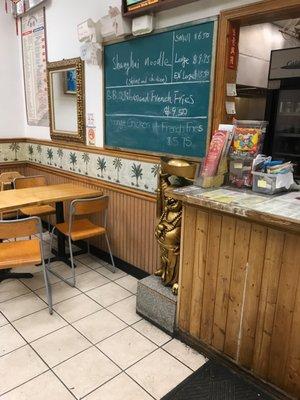 Very small but good service and better menu!