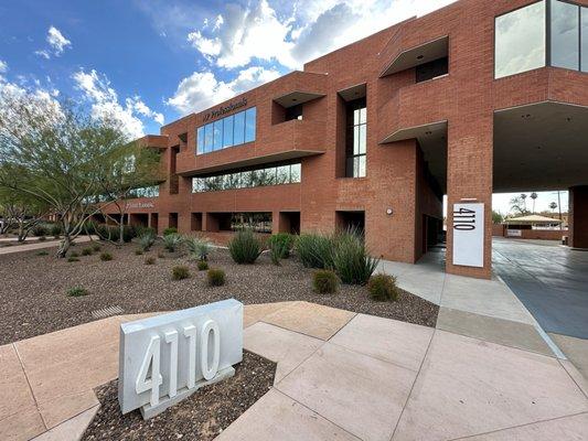 We are located in Suite #370 on the Northeast corner of the Scottsdale Financial Center Building