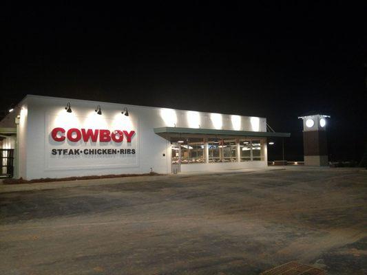 North side facing the lot... waiting for opening day