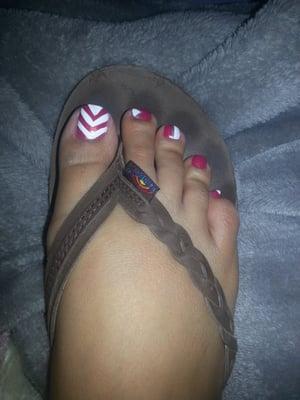 I got my toe nails done.It Is affordable. Especially if you are college student like me. I would definitely go back again.