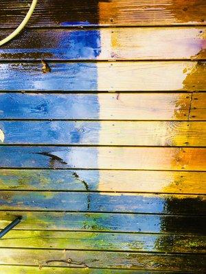 Deck power washing in Northbrook