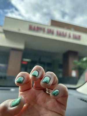 Therapy/One of many reasons to stop  at this shopping center, for Mary's Hair & Nails.