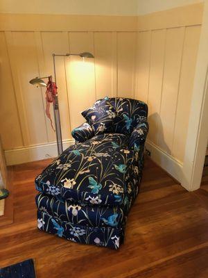 Here's a chaise lounge that J&G recently finished for us. So gorgeous!