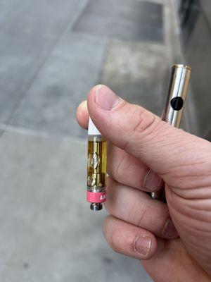 Like 1/3 of the "new" cartridge missing upon opening.