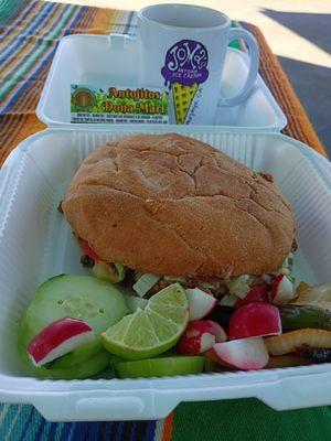 FRESHEST ingredient torta that I've had in Stockton or near Stockton!
