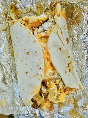 Breakfast Tacos: sausage, egg, cheese, potato