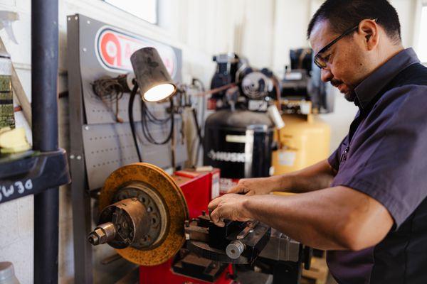 Resurfacing Of Most Brake Rotors & Drums