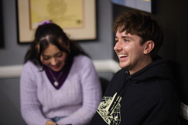 In weeks 2 and 4 we perform memorized material.
Pictured: Fernanda and Bradley
Photo by Kobe Levi