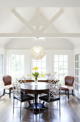 Bright and open eating area