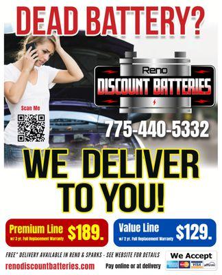 WE DELIVER TO YOU!!!