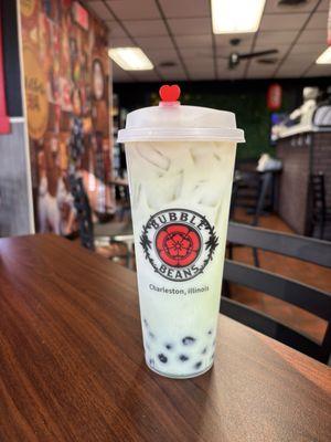 Honeydew boba tea!