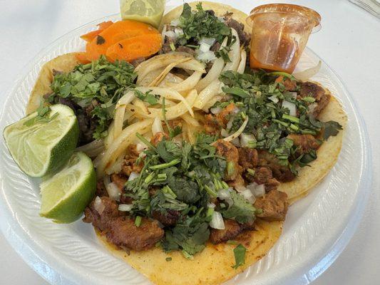 Tacos asada y pastor