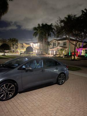 Photo my new car parked at my house