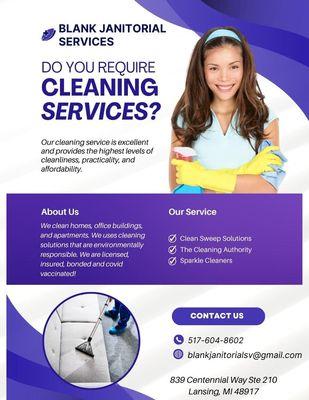 Blank Janitorial Services