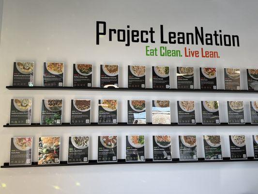 Each frozen entree has a scan code so a person can learn more about