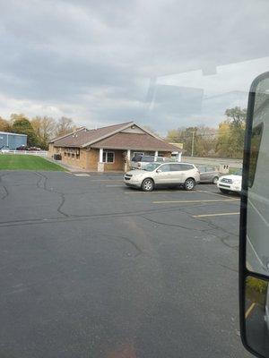 Plenty of room in the parking lot.