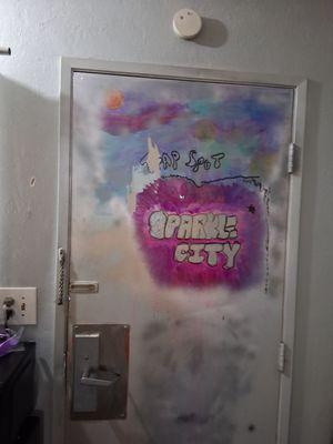 This is the door I get to look at every day