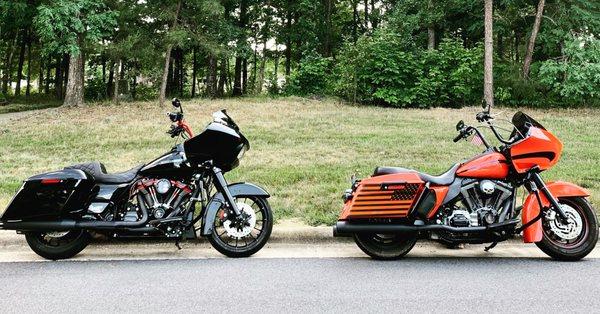 Customized Road Glides 2018 & 2007